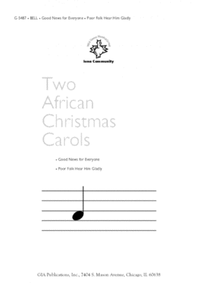 Two African Christmas Carols image number null