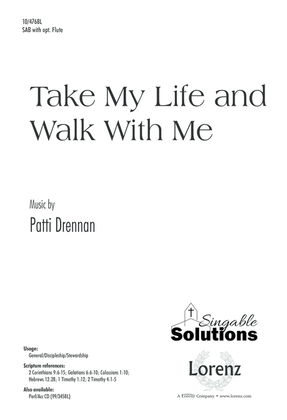 Book cover for Take My Life and Walk With Me