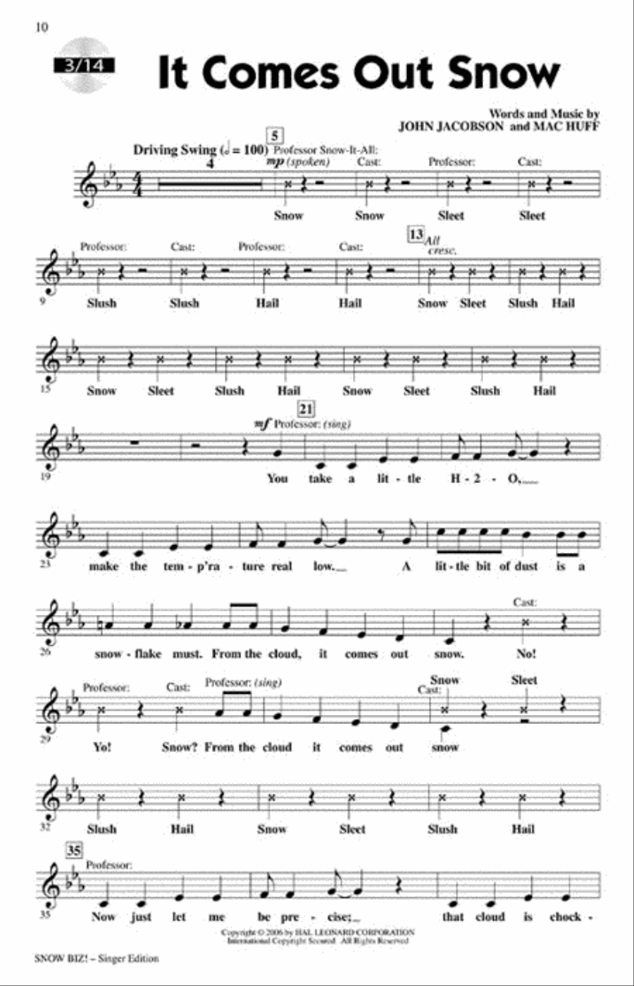 Snow Biz! Choir scores gallery preview page 4