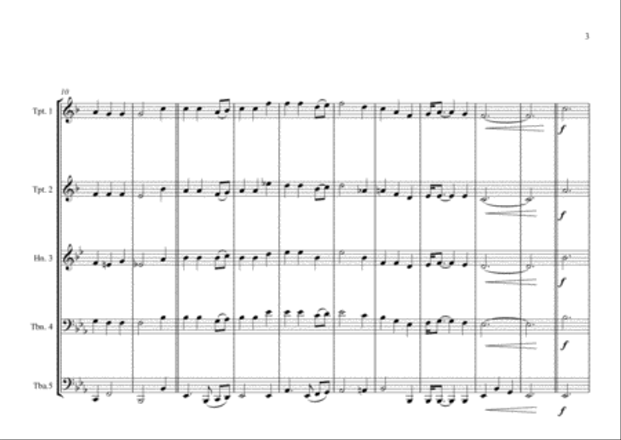 Breton Regional Anthem for Brass Quintet image number null