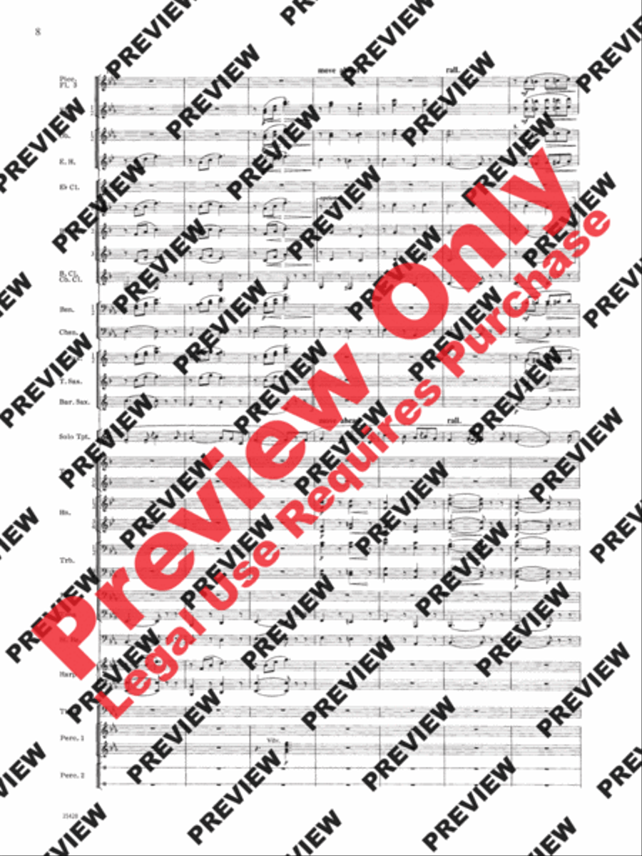 Le Carnaval de Venise Concert Band scores gallery preview page 9