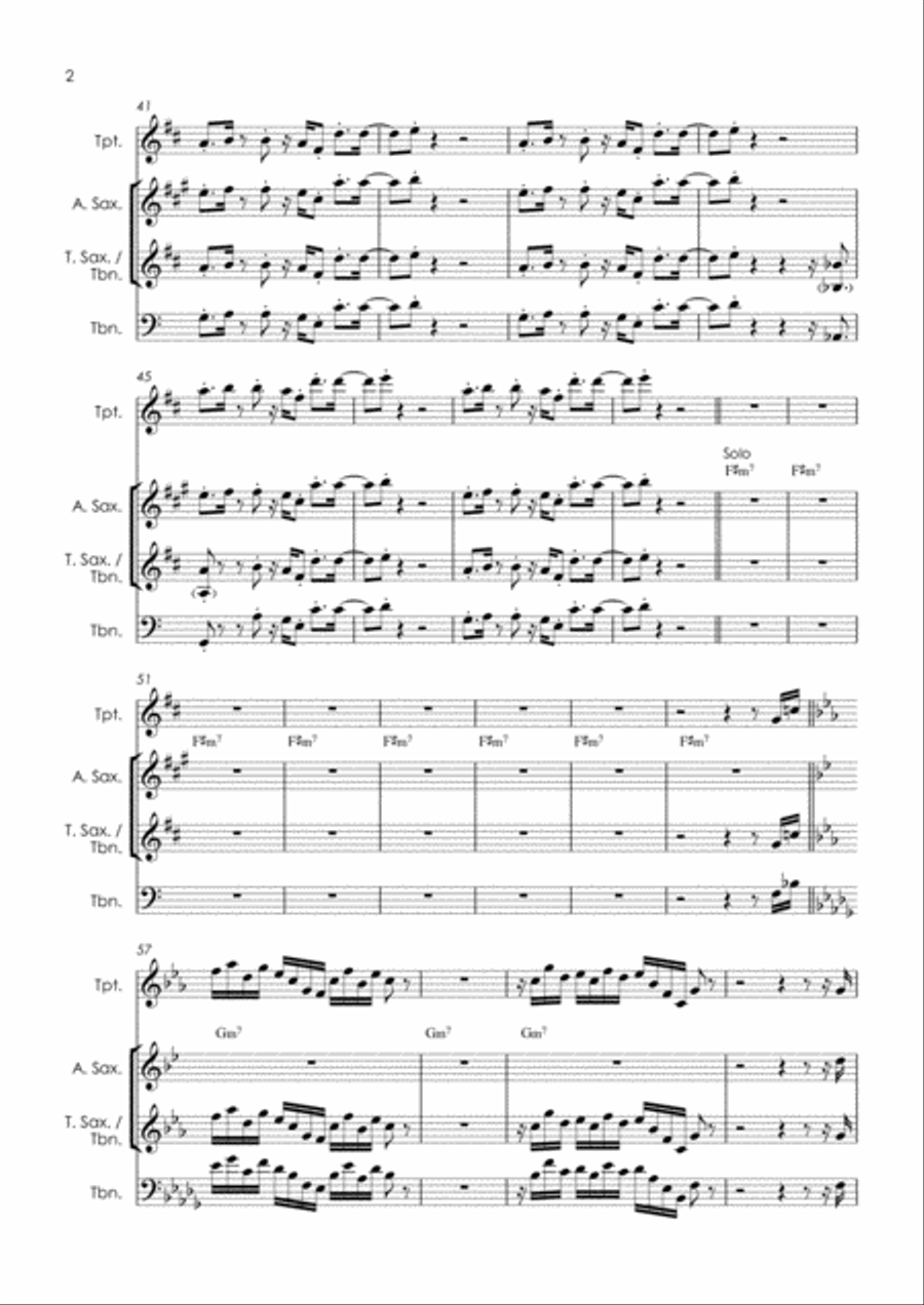 Cold Player Cold Player Tenor Saxophone scores gallery preview page 4