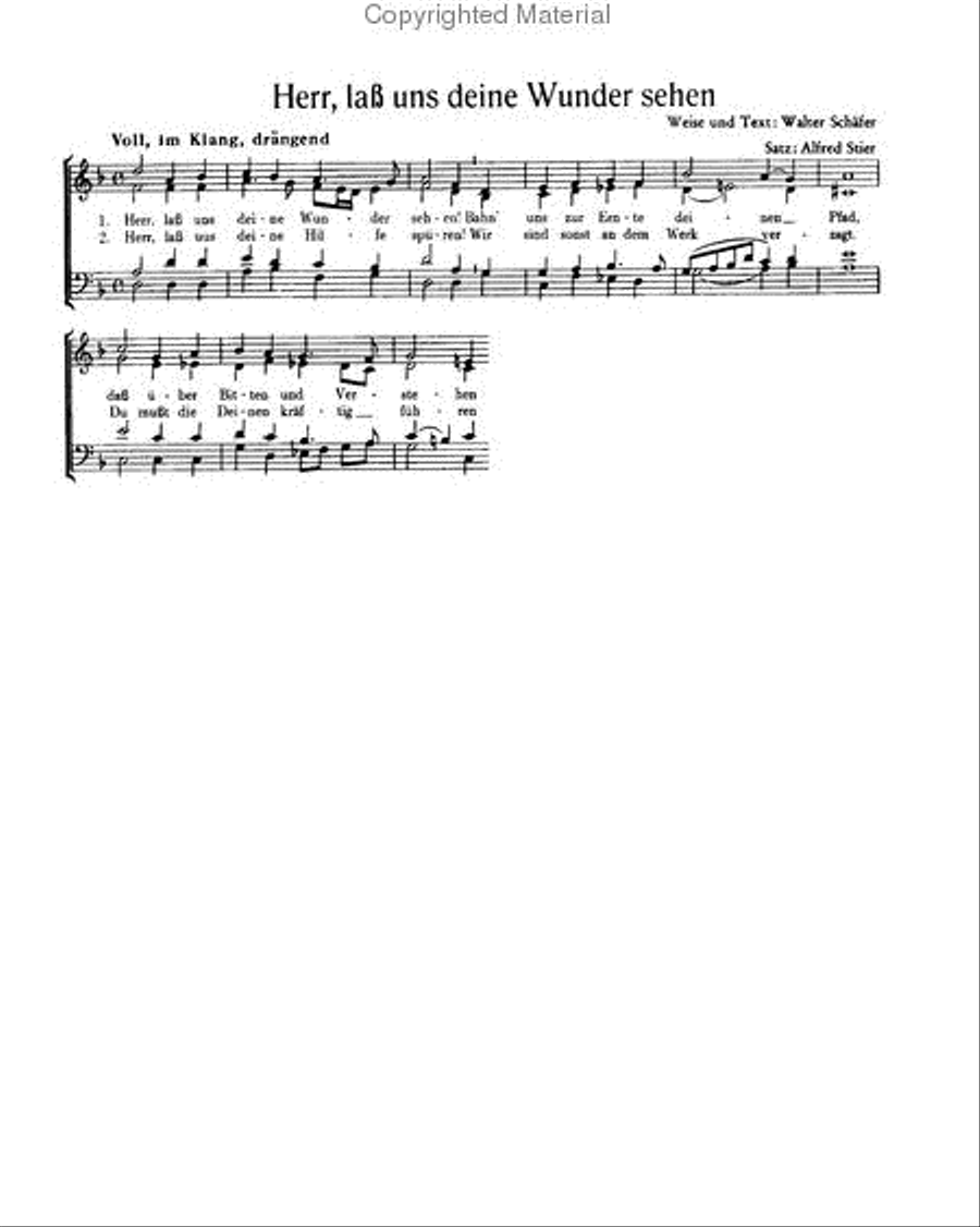 Stier: Herr, lass uns deine Wunder sehen; Komm, o Jesu; Unser keiner lebt sich selber Score scores gallery preview page 2