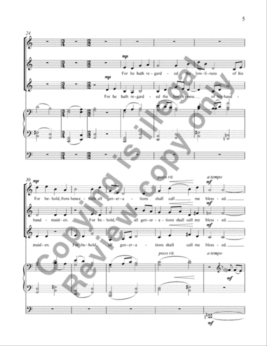 Hildegard Magnificat SSA scores gallery preview page 5