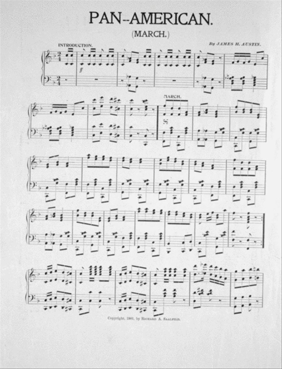 Pan-American March and Two-Step Piano Solo scores gallery preview page 2