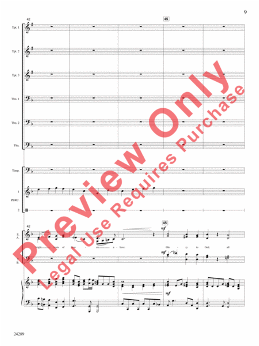 O Come, Let Us Adore Him Choir scores gallery preview page 10