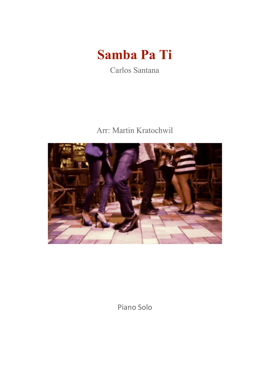 Samba Pa Ti Piano Solo scores gallery preview page 1