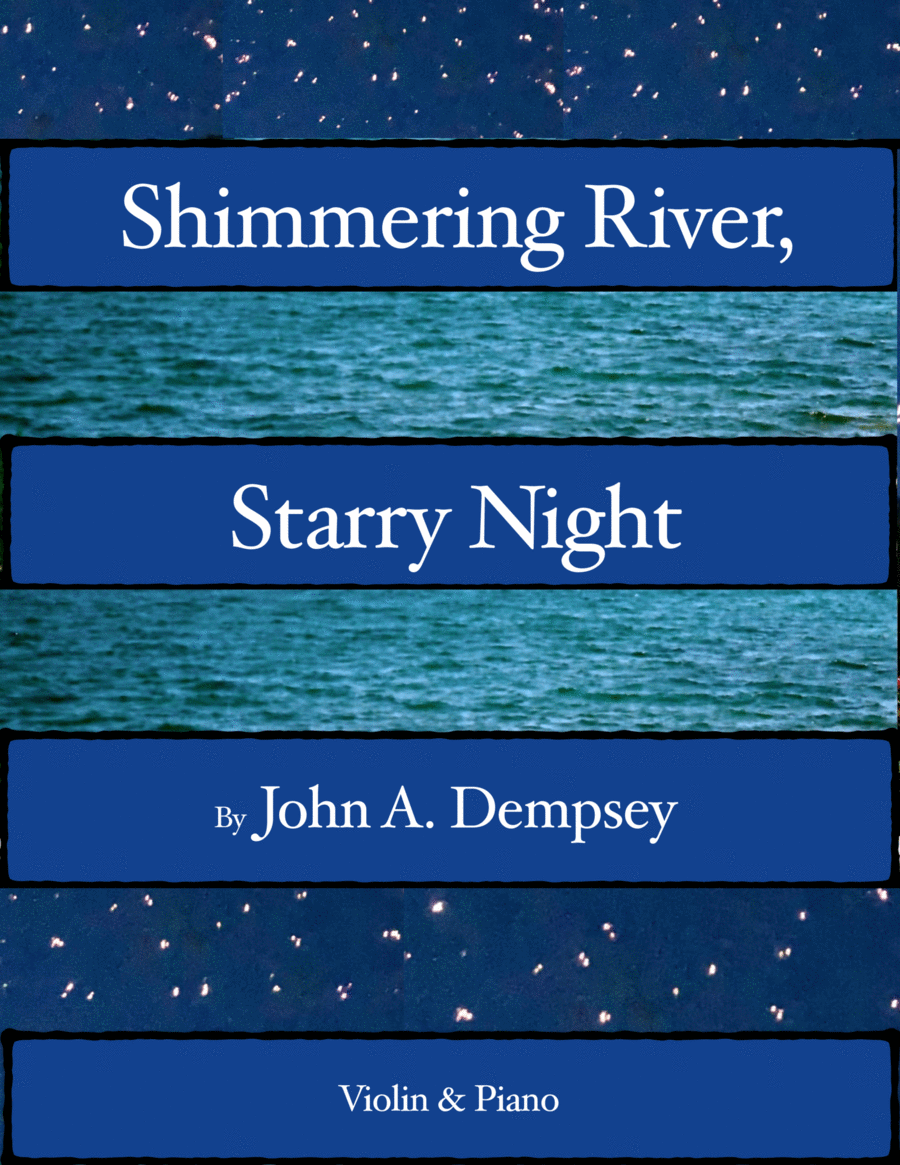 Shimmering River, Starry Night (Violin and Piano) image number null