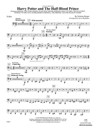Harry Potter and the Half-Blood Prince, Concert Suite from: Tuba