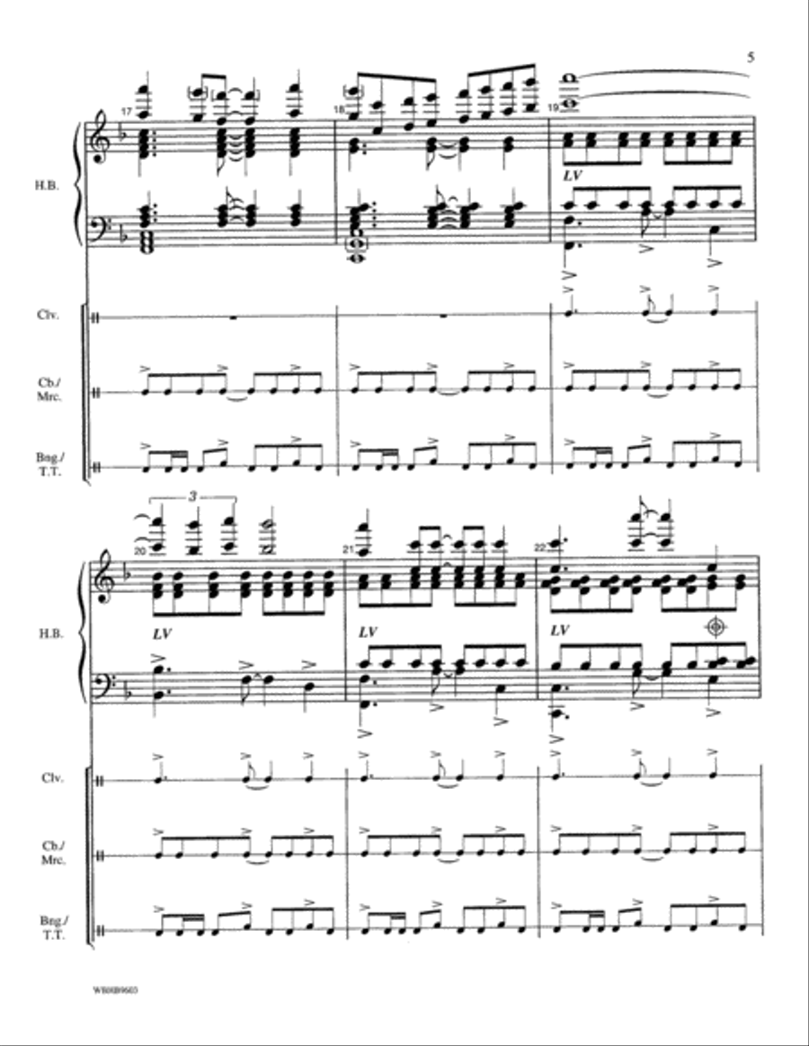 The Lion Sleeps Tonight Handbell Choir scores gallery preview page 5