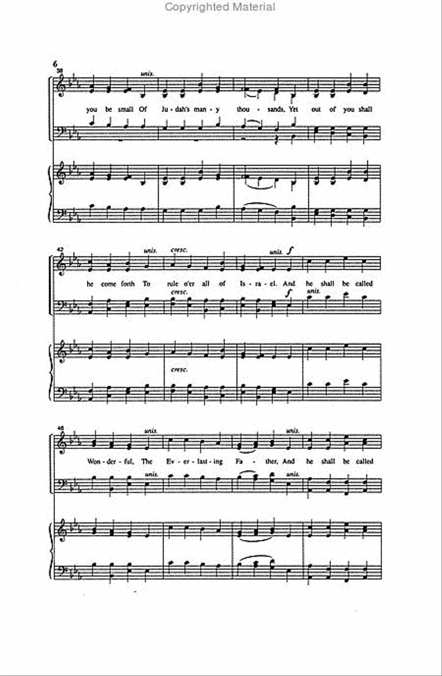 Canticle of the Nativity - SATB 4-Part scores gallery preview page 4