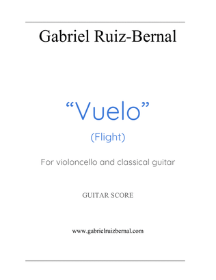 VUELO (Flight) for violoncello and classical guitar