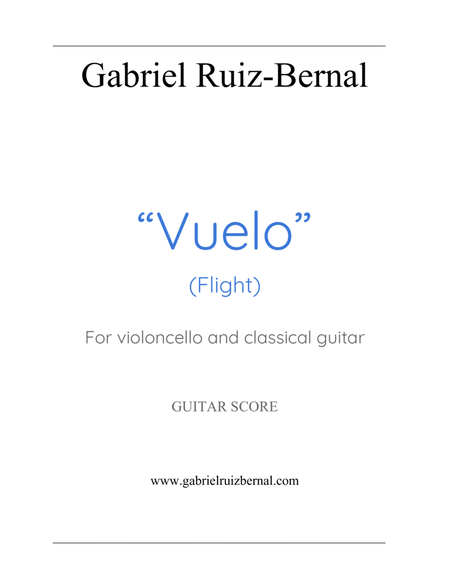 VUELO (Flight) for violoncello and classical guitar image number null