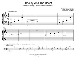 Book cover for Beauty And The Beast (arr. Fred Kern)