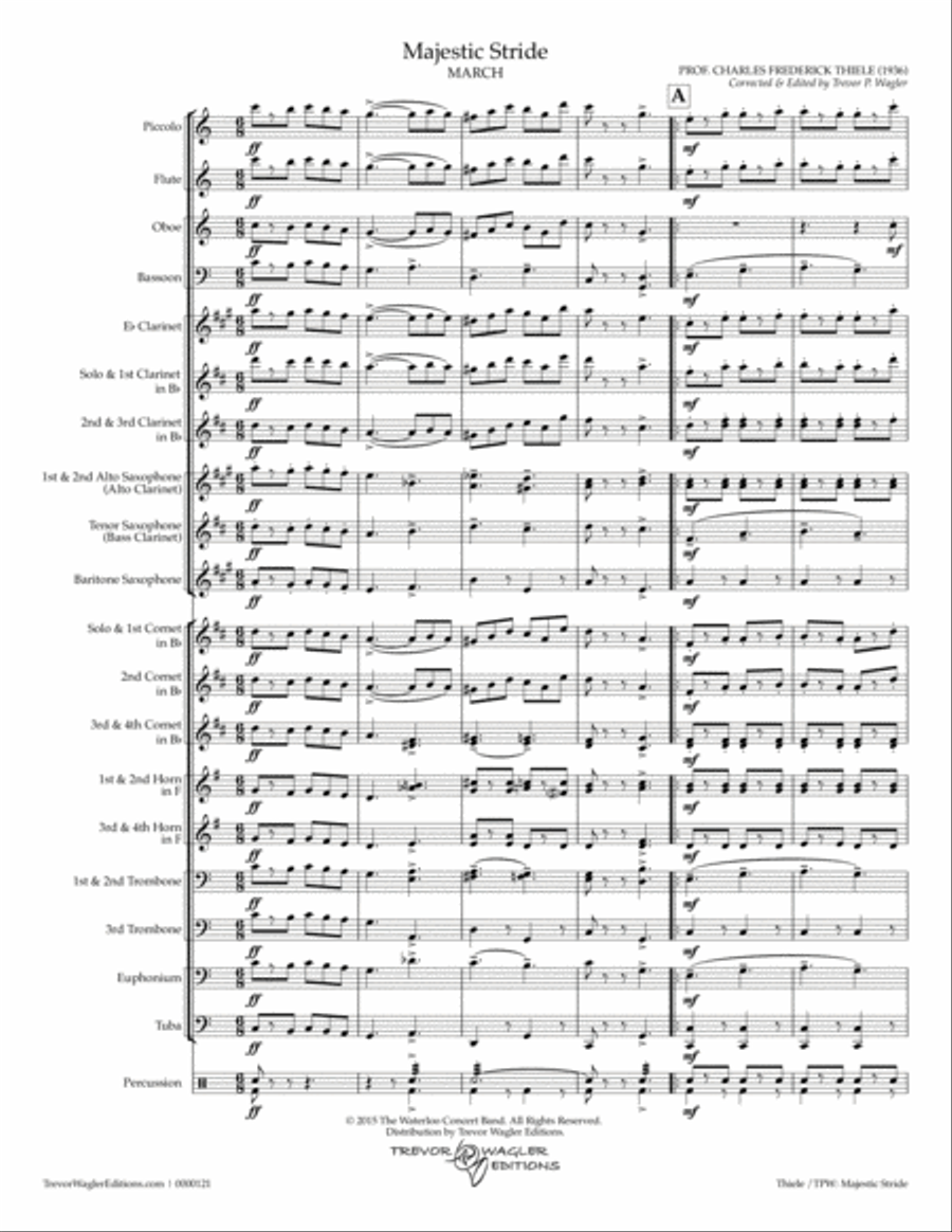 Majestic Stride Concert Band scores gallery preview page 3