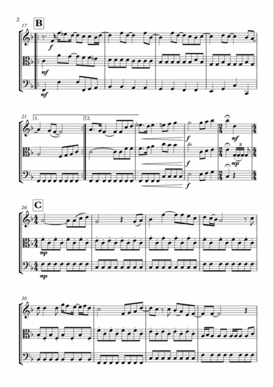 Hey Jude String Trio scores gallery preview page 3