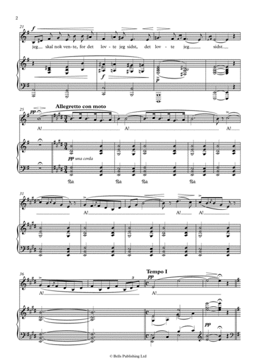 Solveigs Sang, Op. 23 No. 18 (E minor)