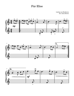Für Elise - Easy Piano (Level 1)