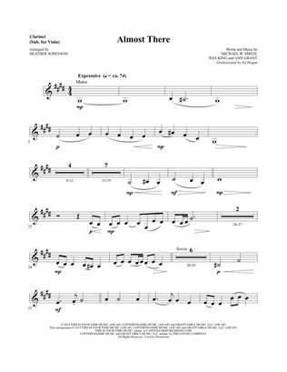 Book cover for Almost There - Clarinet (sub Viola)