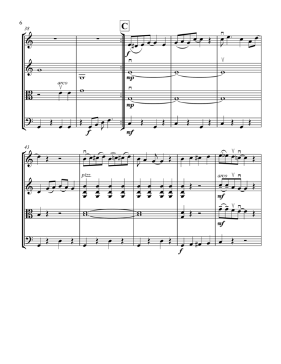 When I'm Sixty-Four String Quartet scores gallery preview page 6
