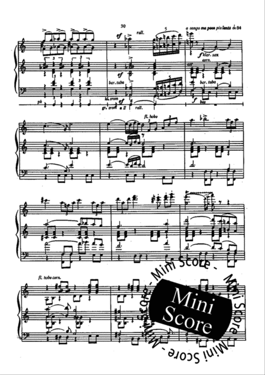 Cyrano de Bergerac Concert Band scores gallery preview page 34