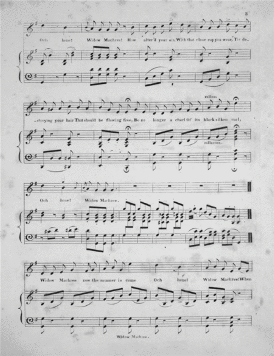 Widow Machree Voice scores gallery preview page 3