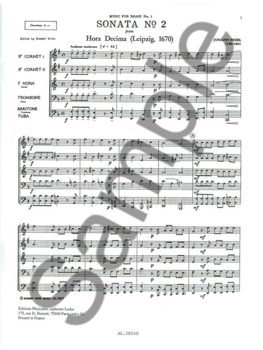 Sonata No.2 (quintet-brass)