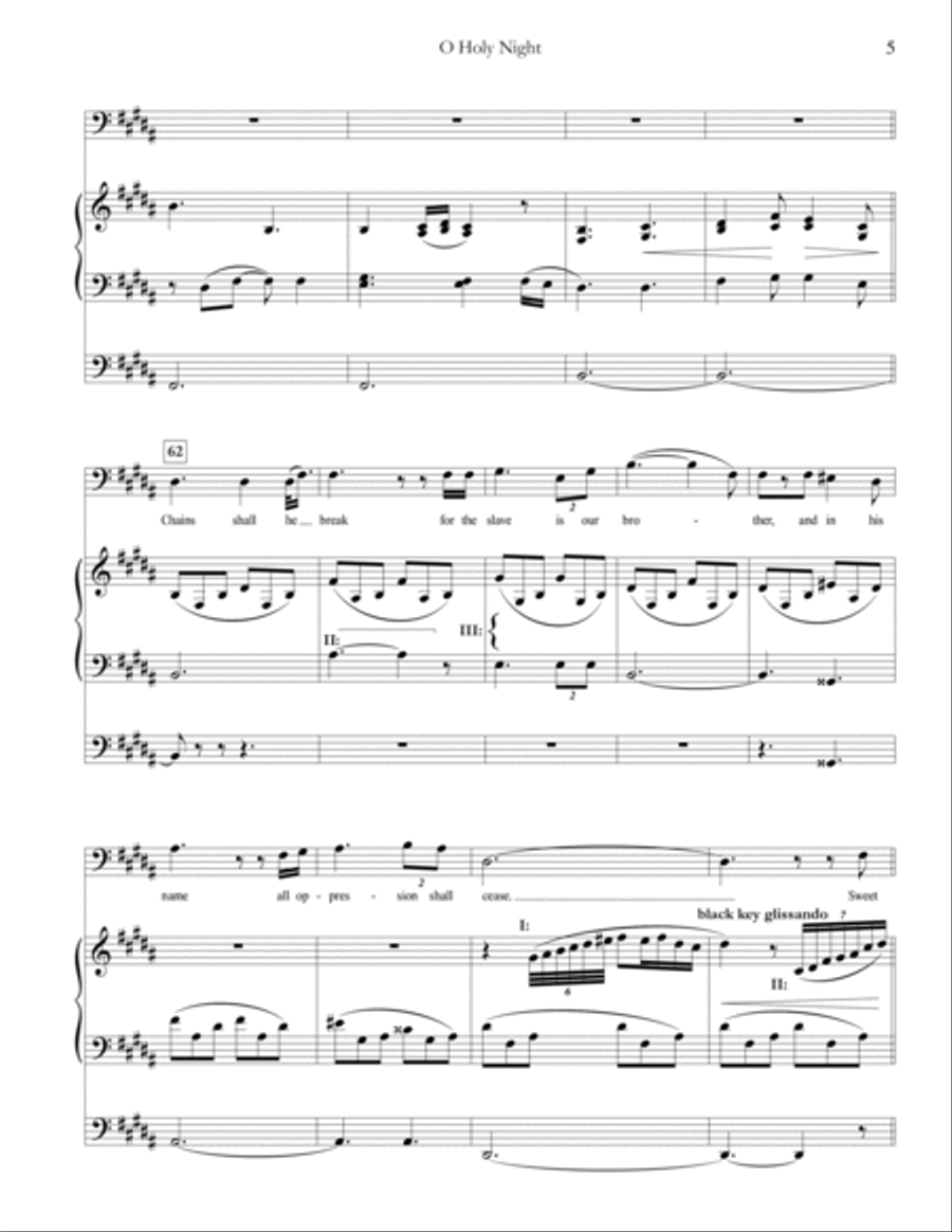 O Holy Night Small Ensemble scores gallery preview page 5