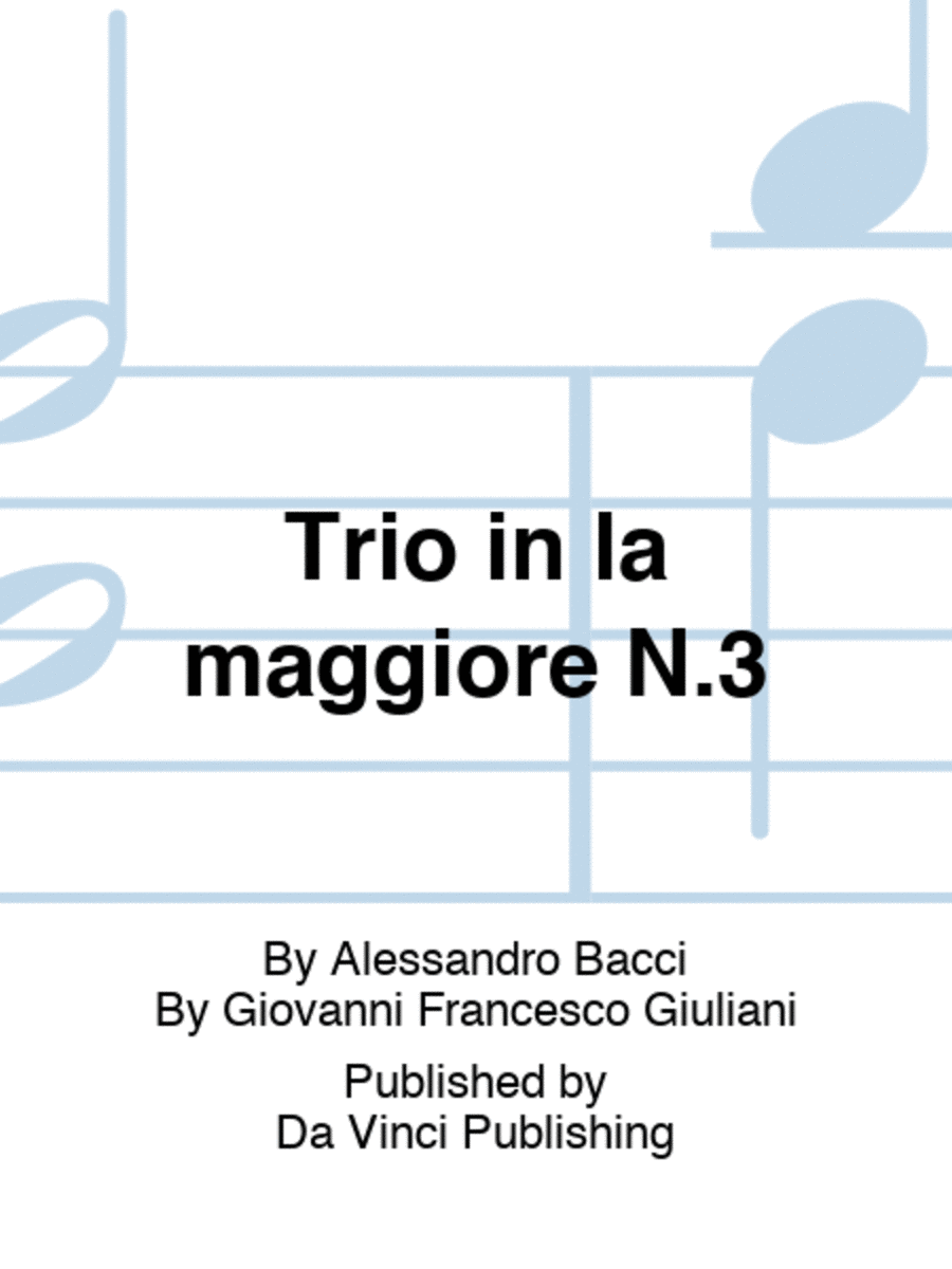 Trio in la maggiore N.3