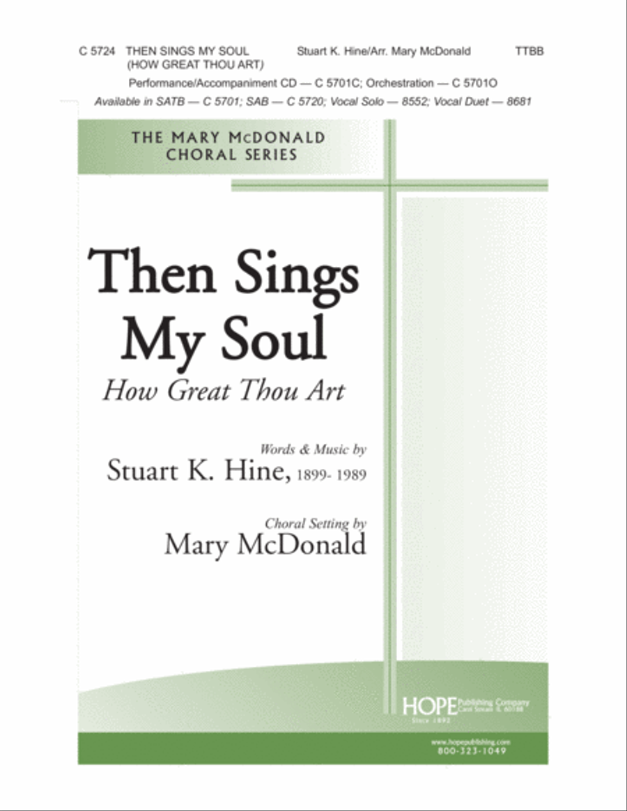 Book cover for Then Sings My Soul (How Great Thou Art)