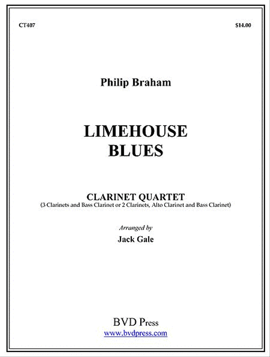 Limehouse Blues Limehouse Blues Clarinet Quartet scores gallery preview page 1