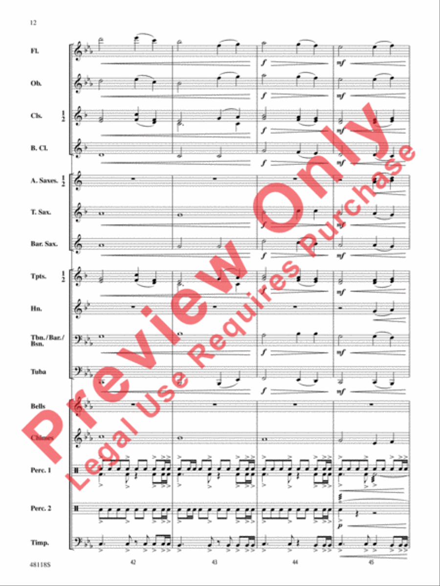 Defenders of the Realm Concert Band scores gallery preview page 13