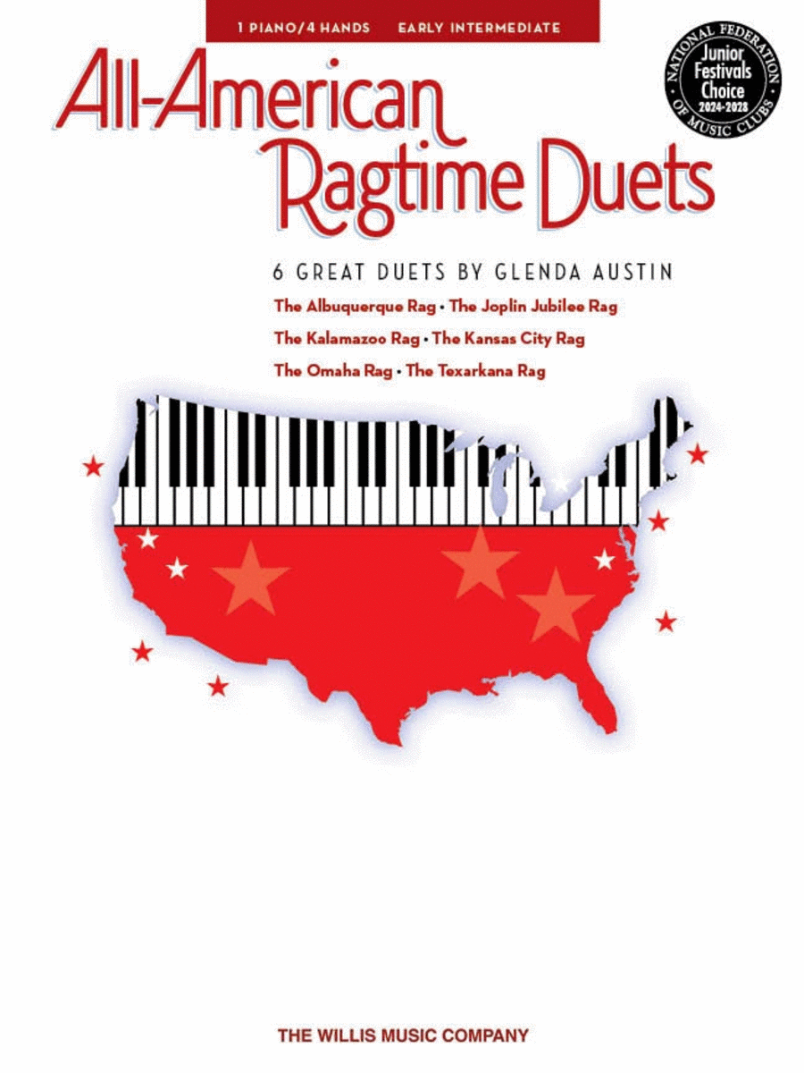 All-American Ragtime Duets 1 Piano, 4-Hands scores gallery preview page 1