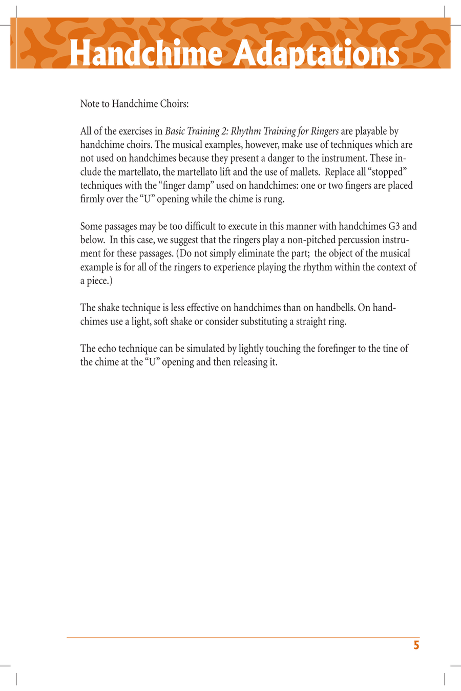 Basic Training 2 - Rhythm Training for Ringers Handbell Choir scores gallery preview page 5