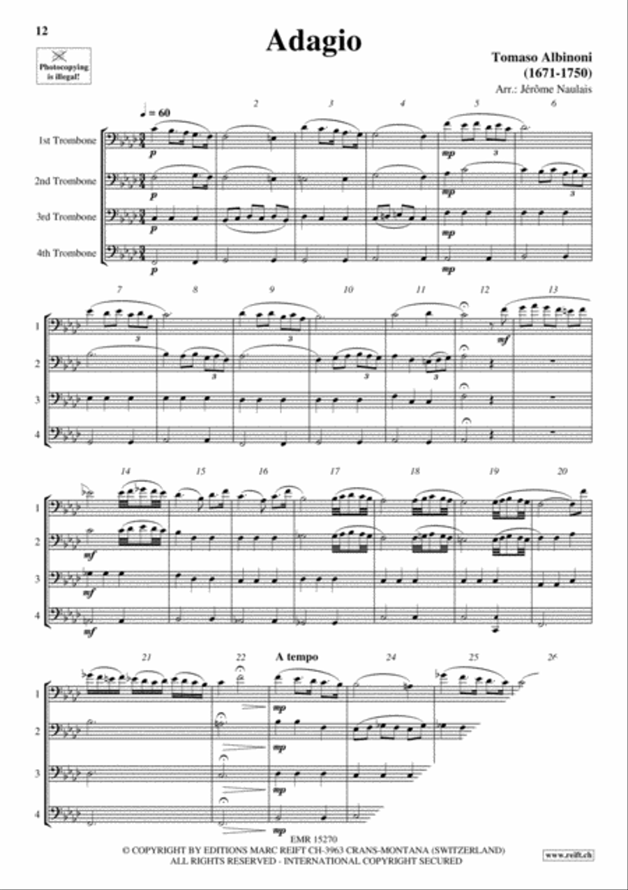 4 Trombones Vol. 7 Trombone Quartet scores gallery preview page 5