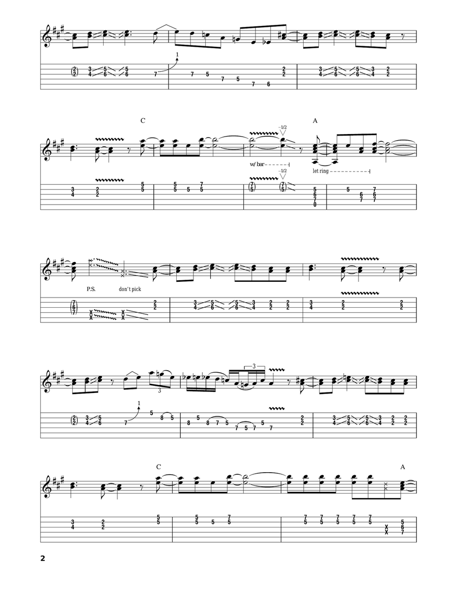 Linus And Lucy Electric Guitar scores gallery preview page 2