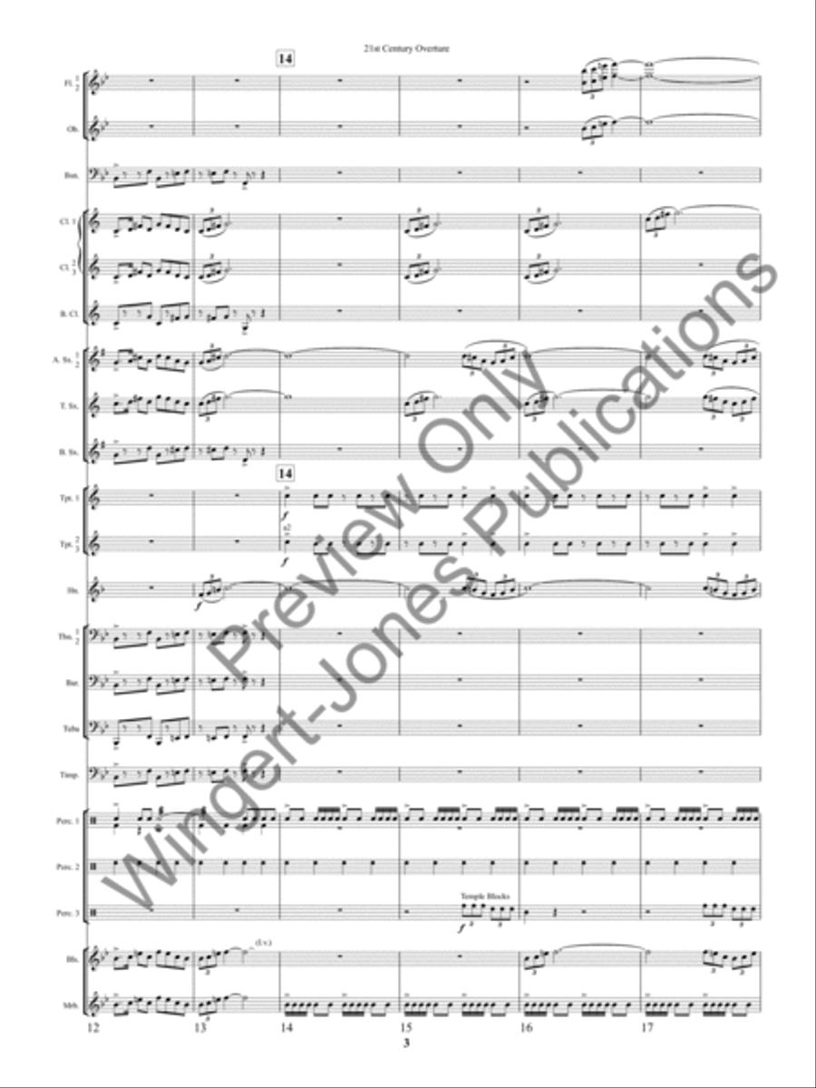 21st Century Overture Concert Band scores gallery preview page 6