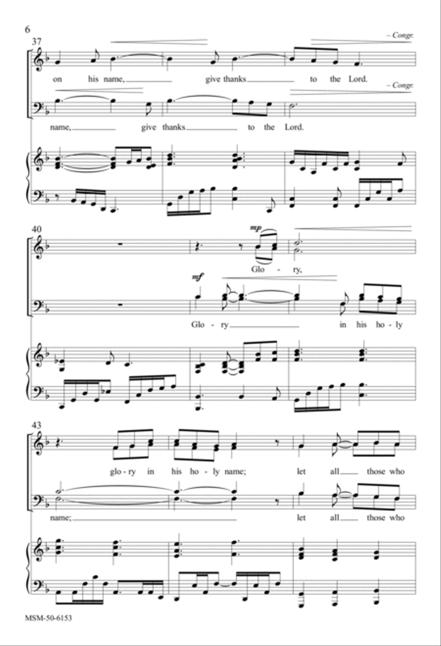 Give Thanks 4-Part scores gallery preview page 6