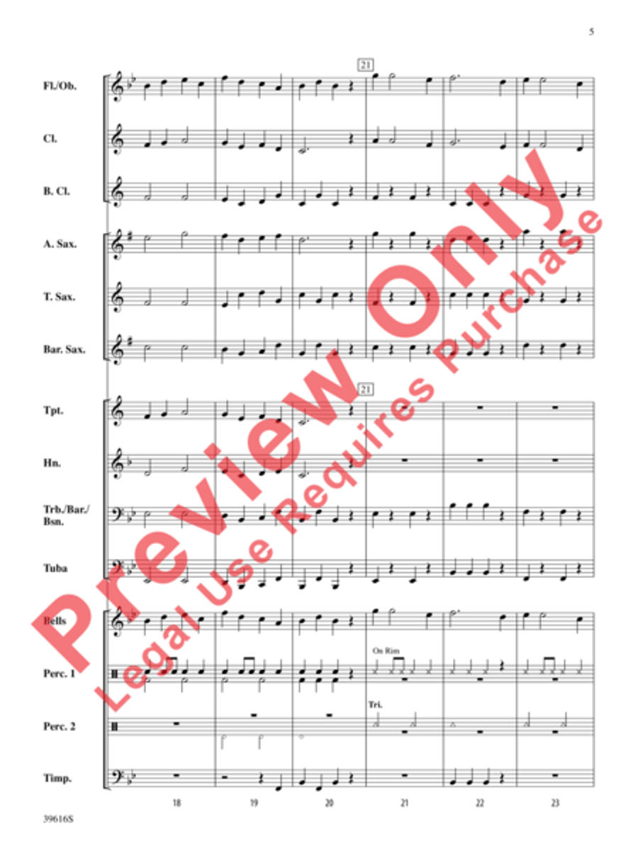 Quicksilver March Quicksilver March Concert Band scores gallery preview page 6