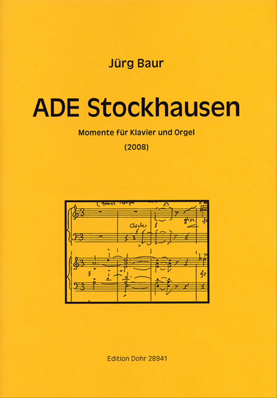 ADE Stockhausen (2008) -Momente für Klavier und Orgel- Piano scores gallery preview page 1