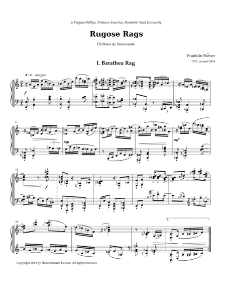 Rugose Rags, for solo piano image number null