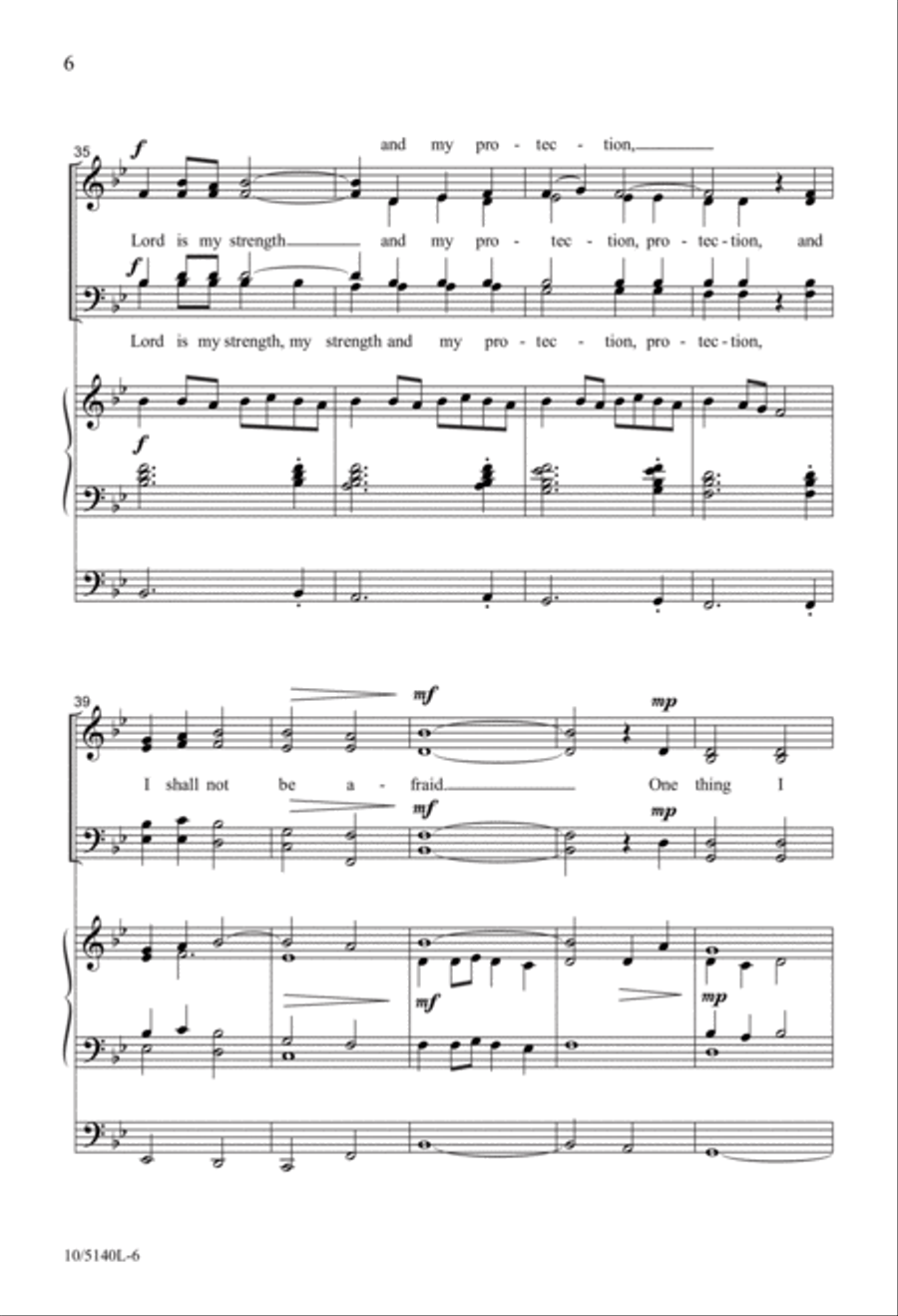 My Light and My Salvation 4-Part scores gallery preview page 6