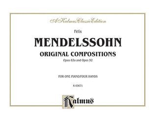 Book cover for Original Compositions, Op. 83a & Op. 98