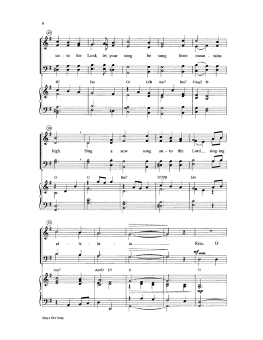 Sing a New Song 4-Part scores gallery preview page 6