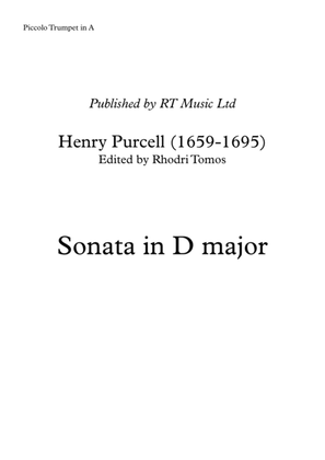 Book cover for Purcell Sonata in D major - solo parts