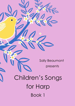 Book cover for Children's Songs for Harp Book 1 - 13 easy songs for Kids
