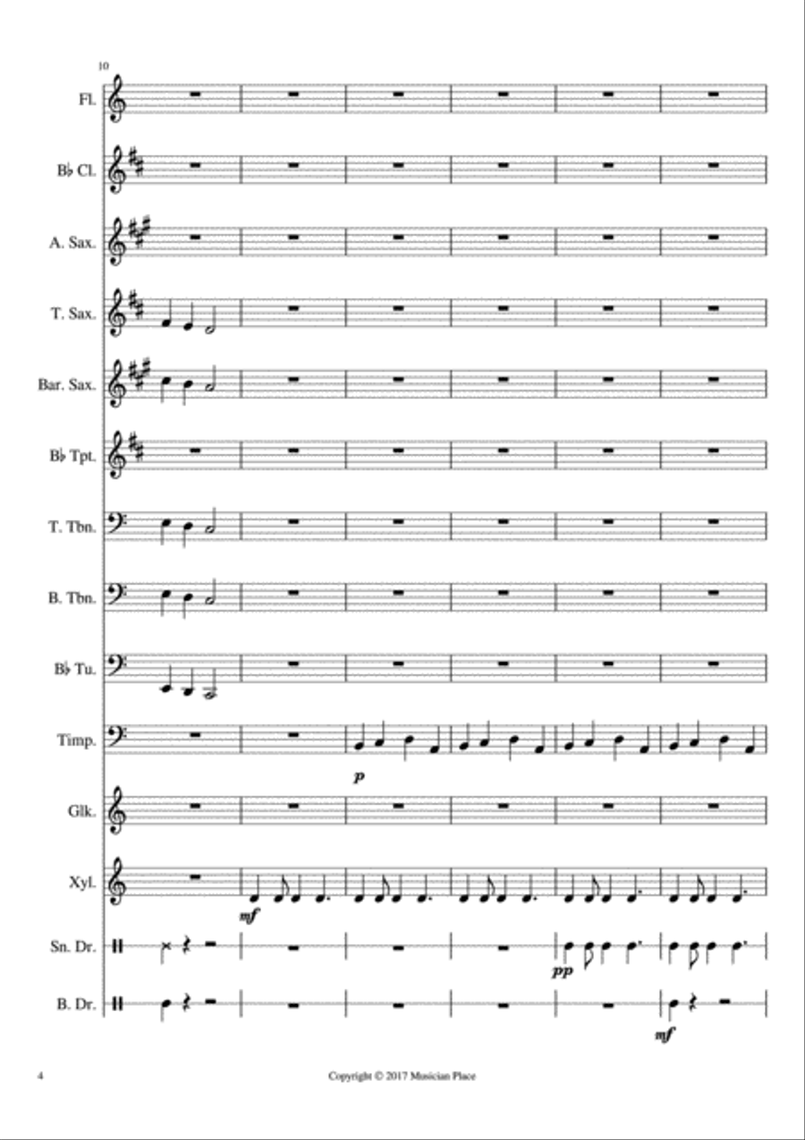 Sunset Large Ensemble scores gallery preview page 4