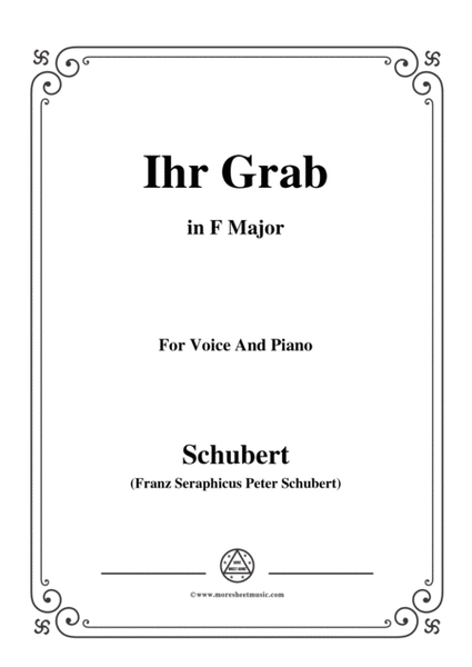 Schubert-Ihr Grab,in F Major,D.736,for Voice and Piano image number null