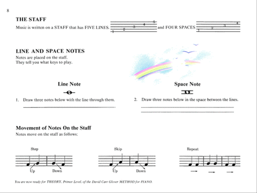 David Carr Glover Method for Piano Lessons Piano Method scores gallery preview page 6