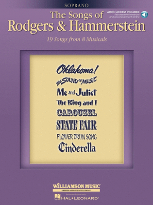 Book cover for Songs Of Rodgers And Hammerstein Sop Book/2CD